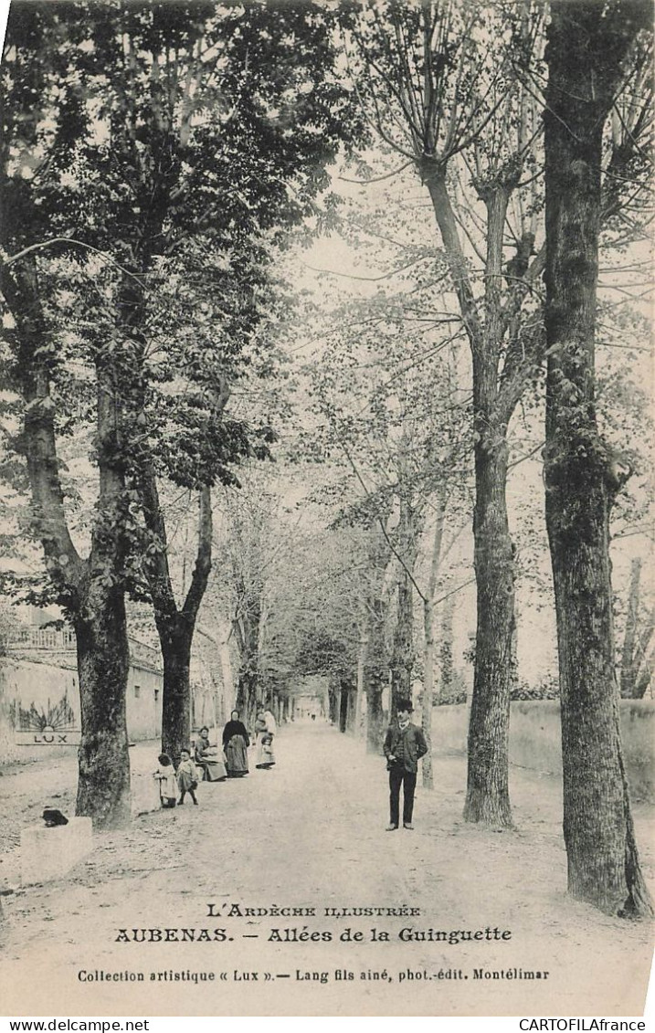 ARDECHE  AUBENAS Allée De La Guinguette - Aubenas