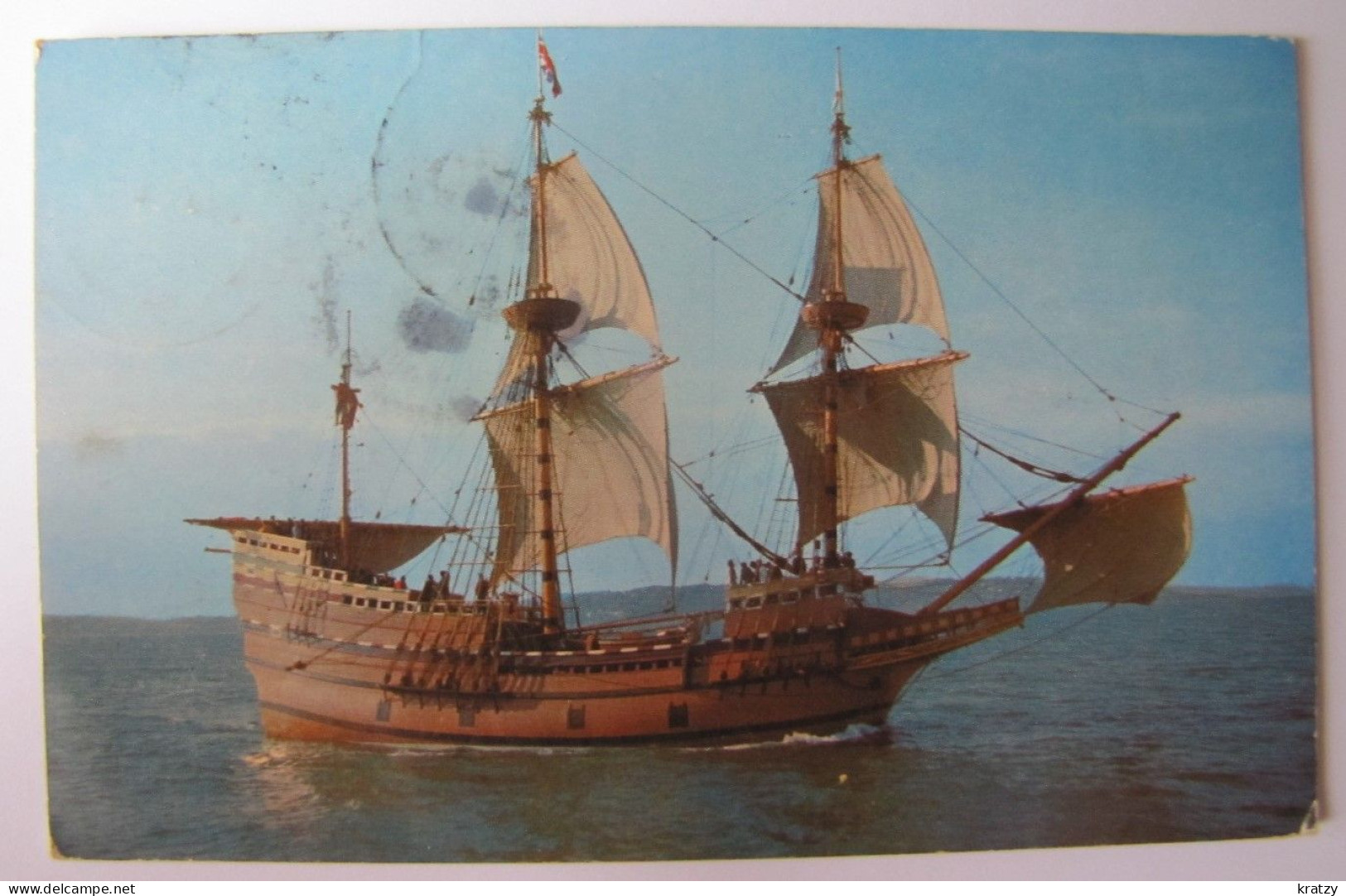 TRANSPORTS - BATEAUX - Voilier - Le Mayflower - 1957 - Sailing Vessels