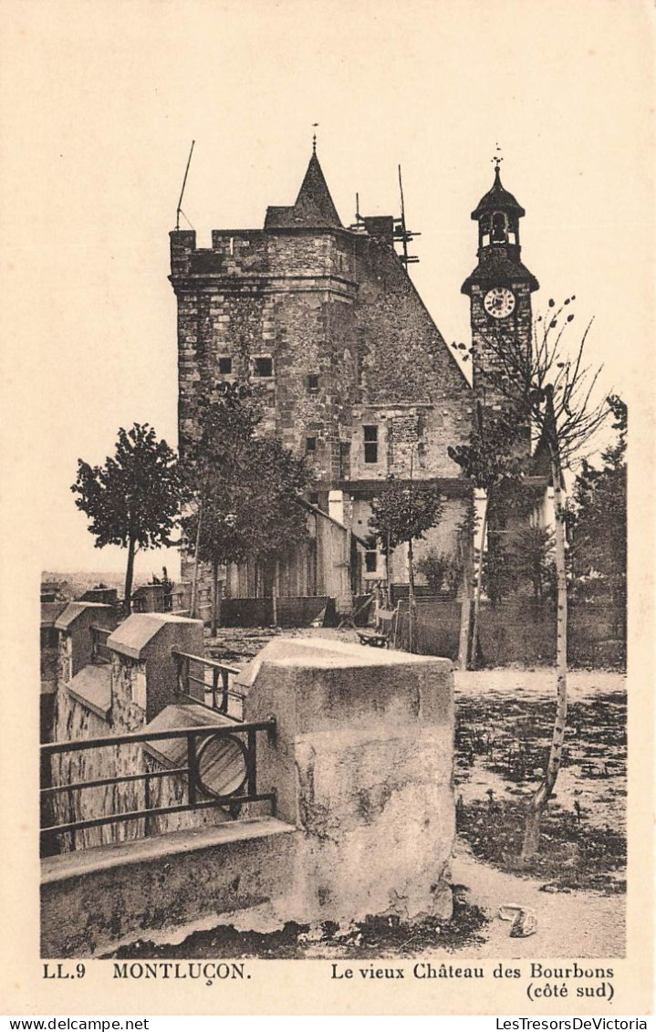 FRANCE - Montluçon - Vue Sur Le Vieux Château Des Bourbons (Côté Sud) - Vue Générale  - Carte Postale Ancienne - Montlucon