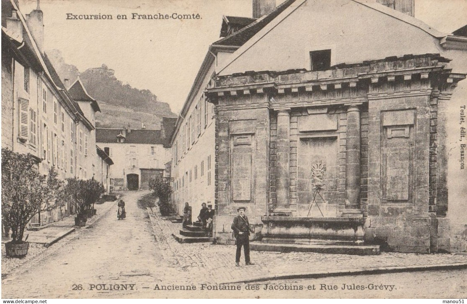 POLIGNY  Avenue Fontaine Des Jacobins Et Rue Jules Grévy - Poligny