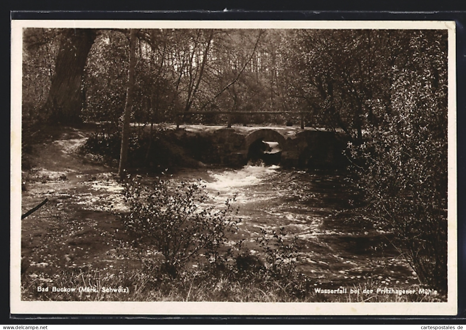 AK Bad Buckow, Wasserfall Bei Der Pritzhagener Mühle  - Buckow