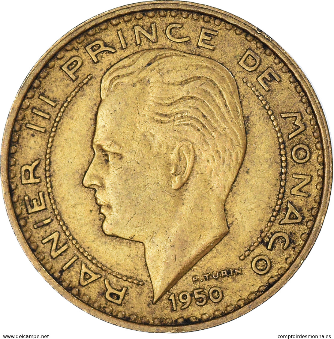 Monnaie, Monaco, 20 Francs, Vingt, 1950 - 1949-1956 Alte Francs