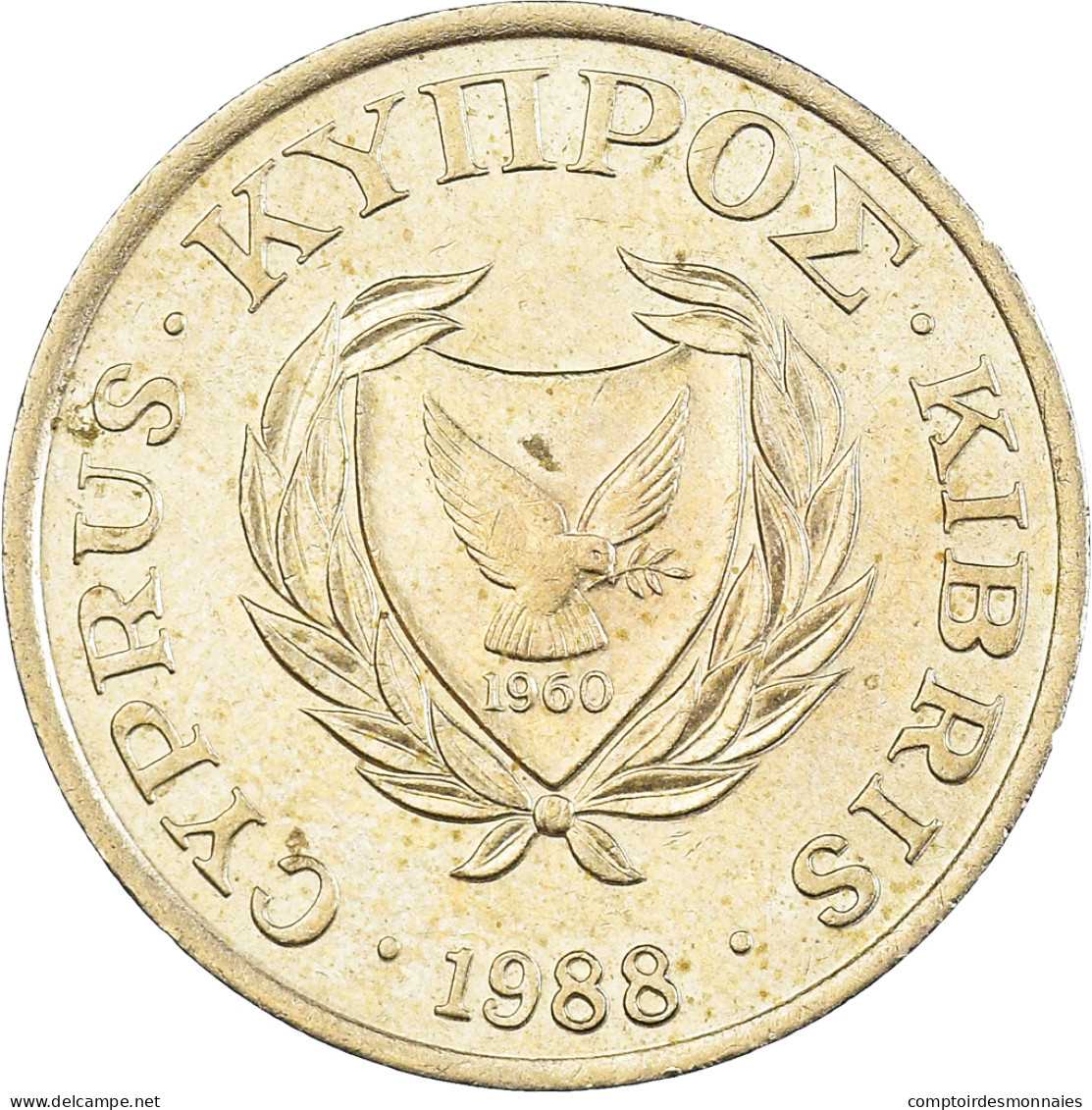 Monnaie, Chypre, 5 Cents, 1988 - Cipro