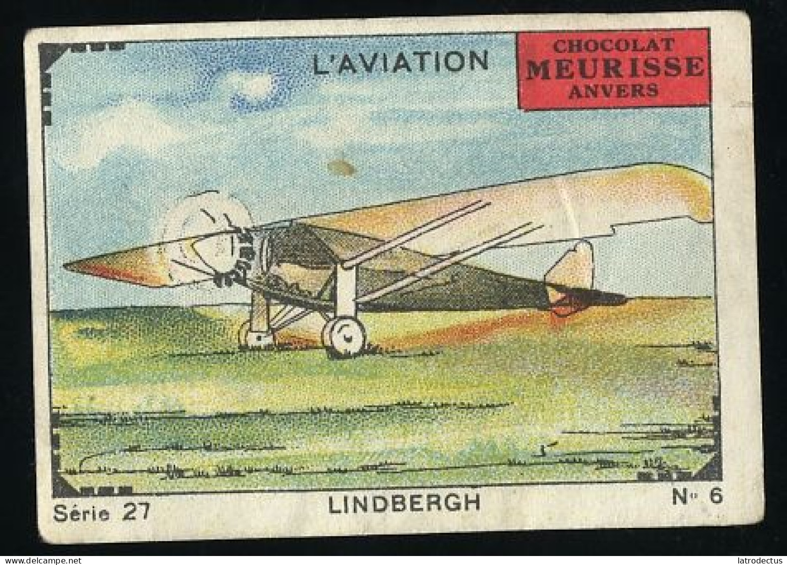 Meurisse - Ca 1930 - 27 - L'Aviation, Ancient Airplanes - 6 - Lindberg - Otros & Sin Clasificación