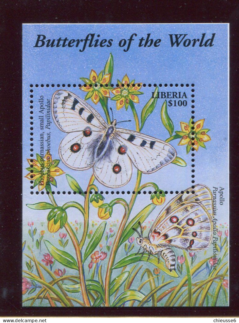 Liberia ** Bloc 462 - Papillons - Liberia