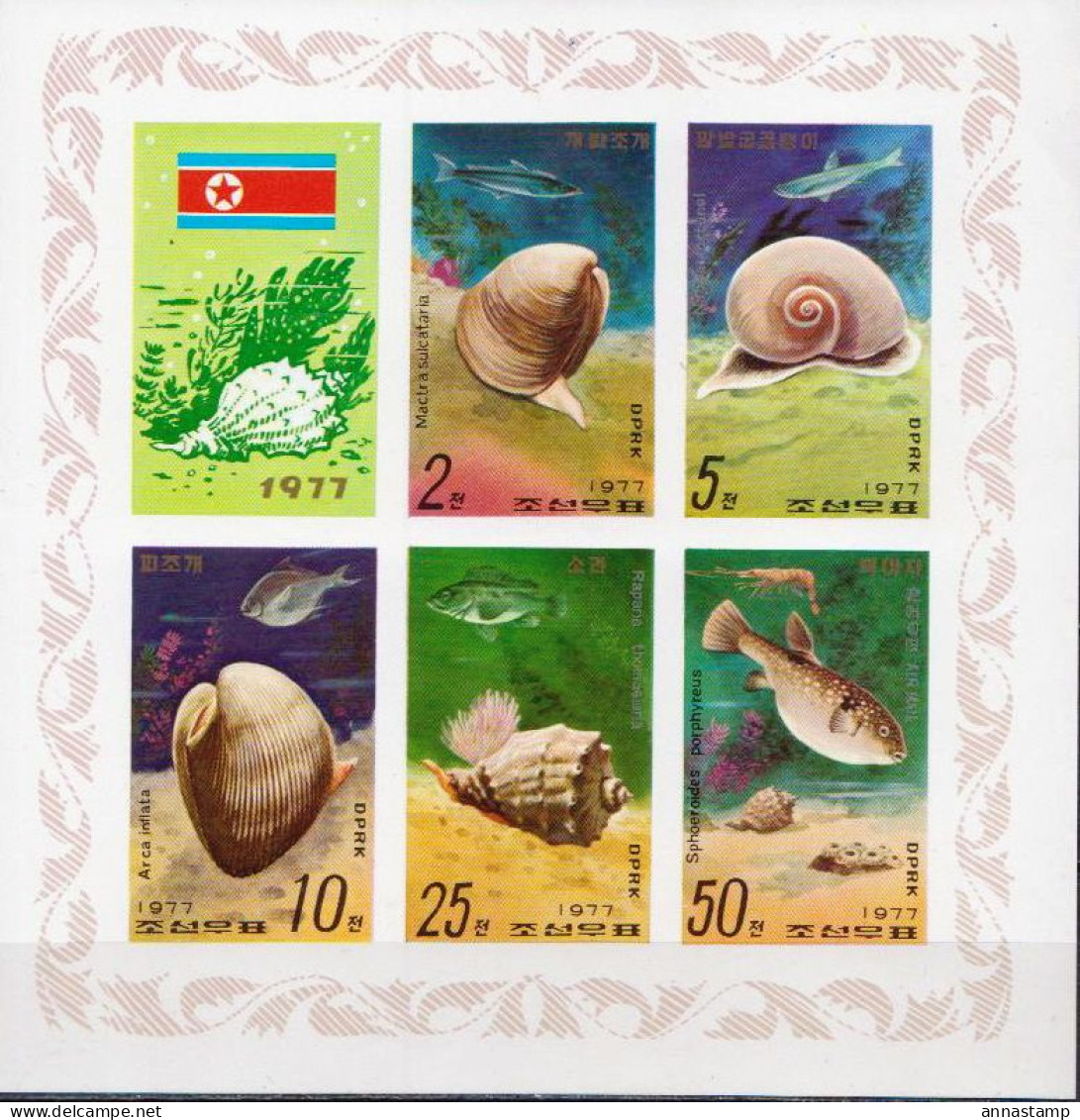 North-Korea MNH Imperforated Minisheet - Marine Life