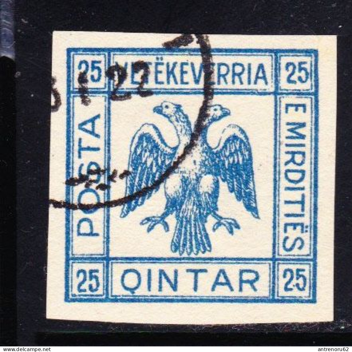 STAMPS-ALBANIA-1921-MIRDITISCHE-REPUBILK-PORTO-SEE-SCAN - Albania