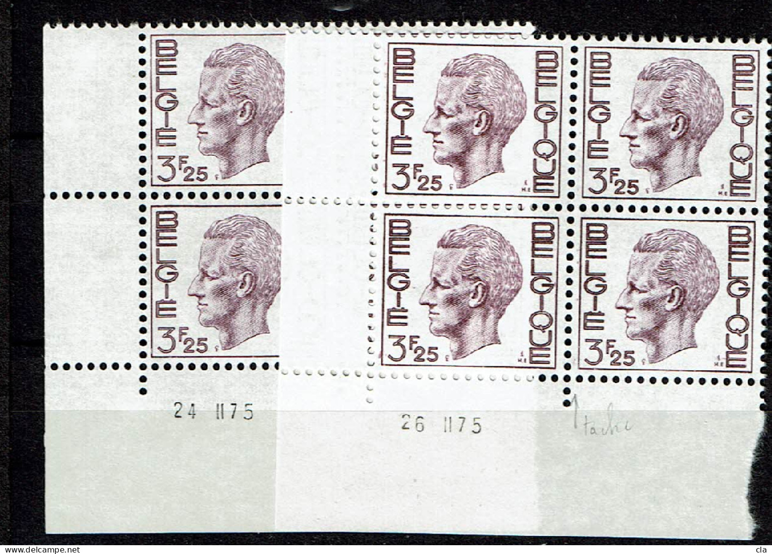 1753  Blocs 4  X 2  **  Cd  24 Et 26II75 - 1970-1980 Elström