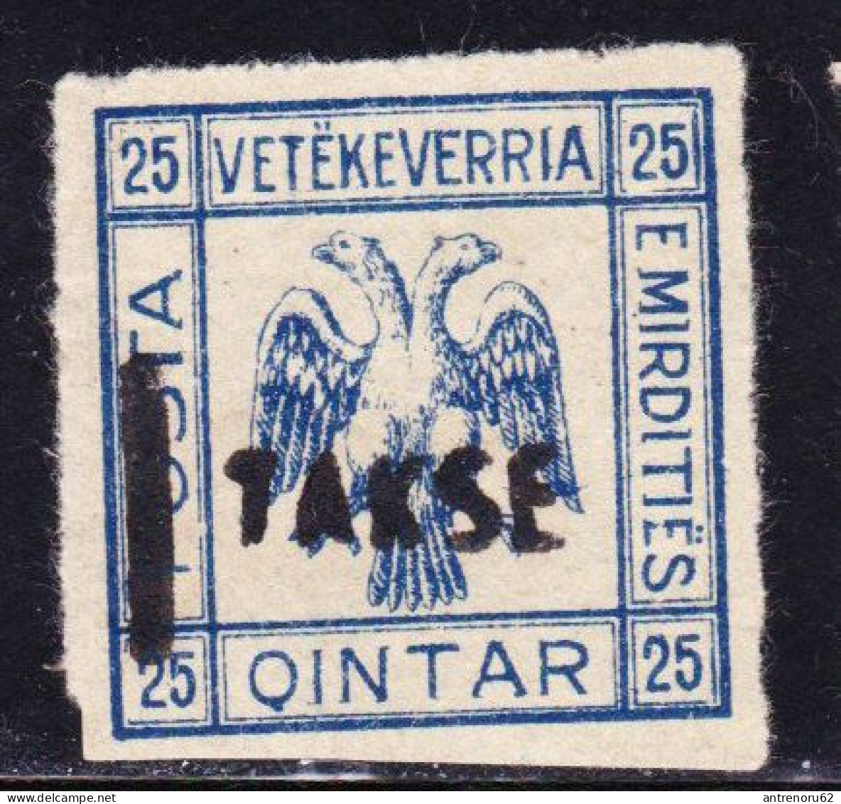 STAMPS-ALBANIA-1921-MIRDITISCHE-REPUBILK-PORTO-SEE-SCAN - Albania