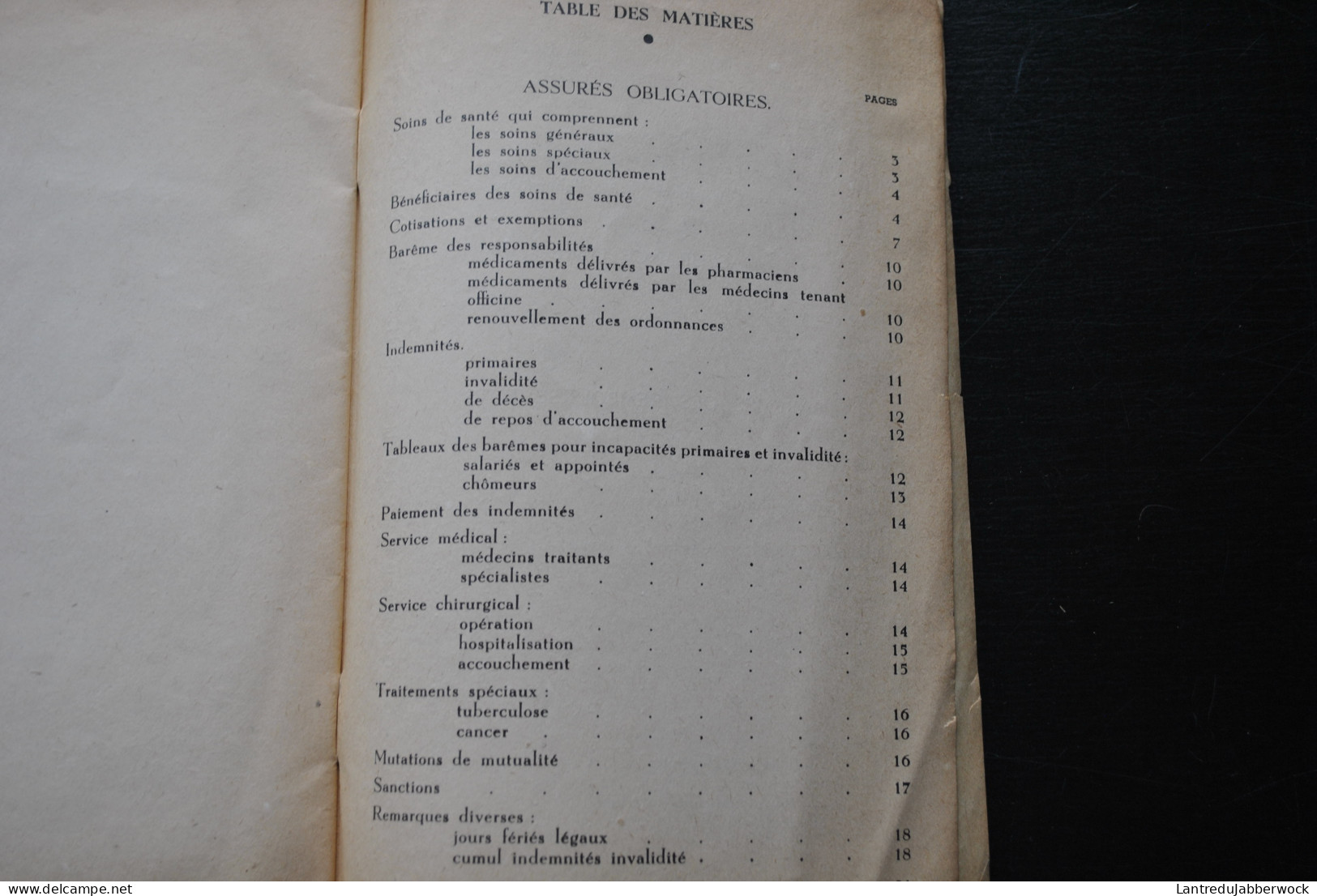 Sécurité Sociale Vade Mecum à L'usage De Tous Les Assujettis Et Des Mutualistes Libres Affiliés à SECURITAS 1946 WILLOT - Belgium