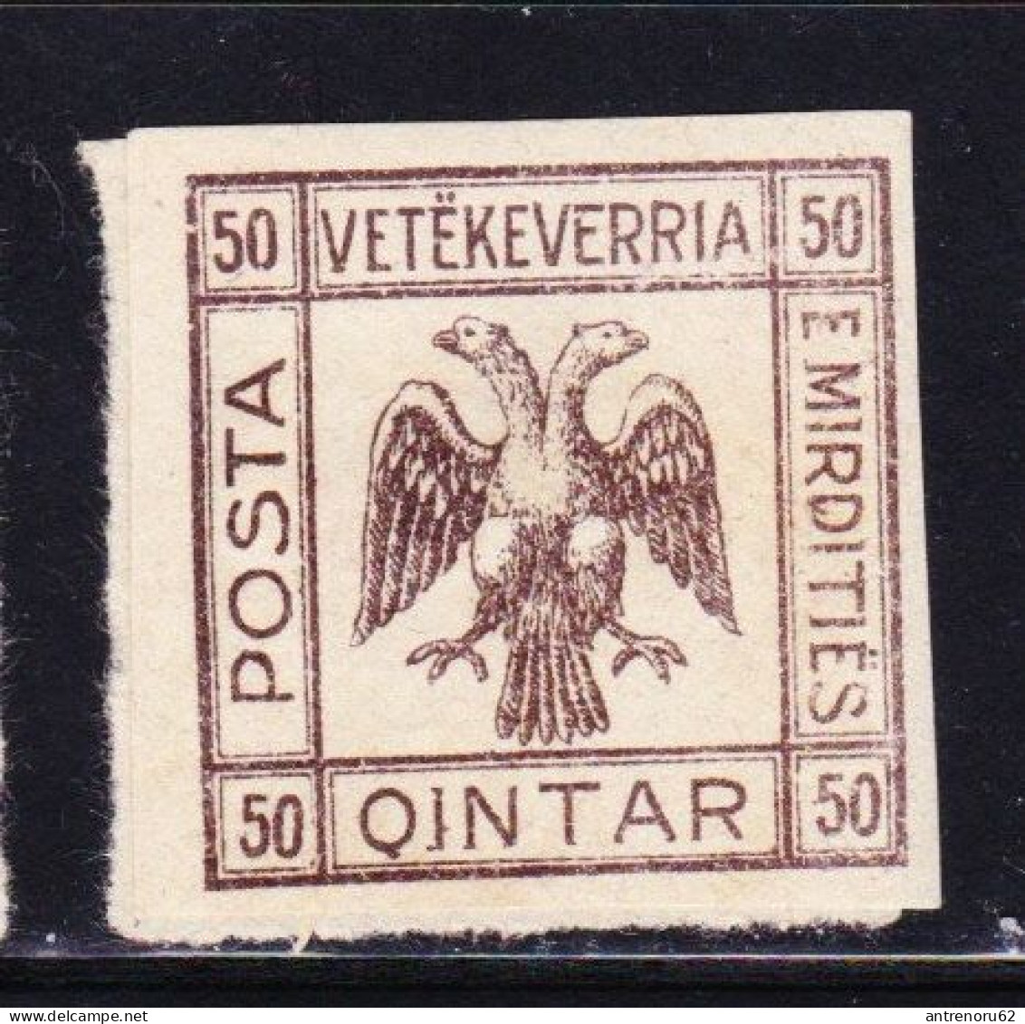 STAMPS-ALBANIA-1921-MIRDITISCHE-REPUBILK-PORTO-SEE-SCAN - Albania