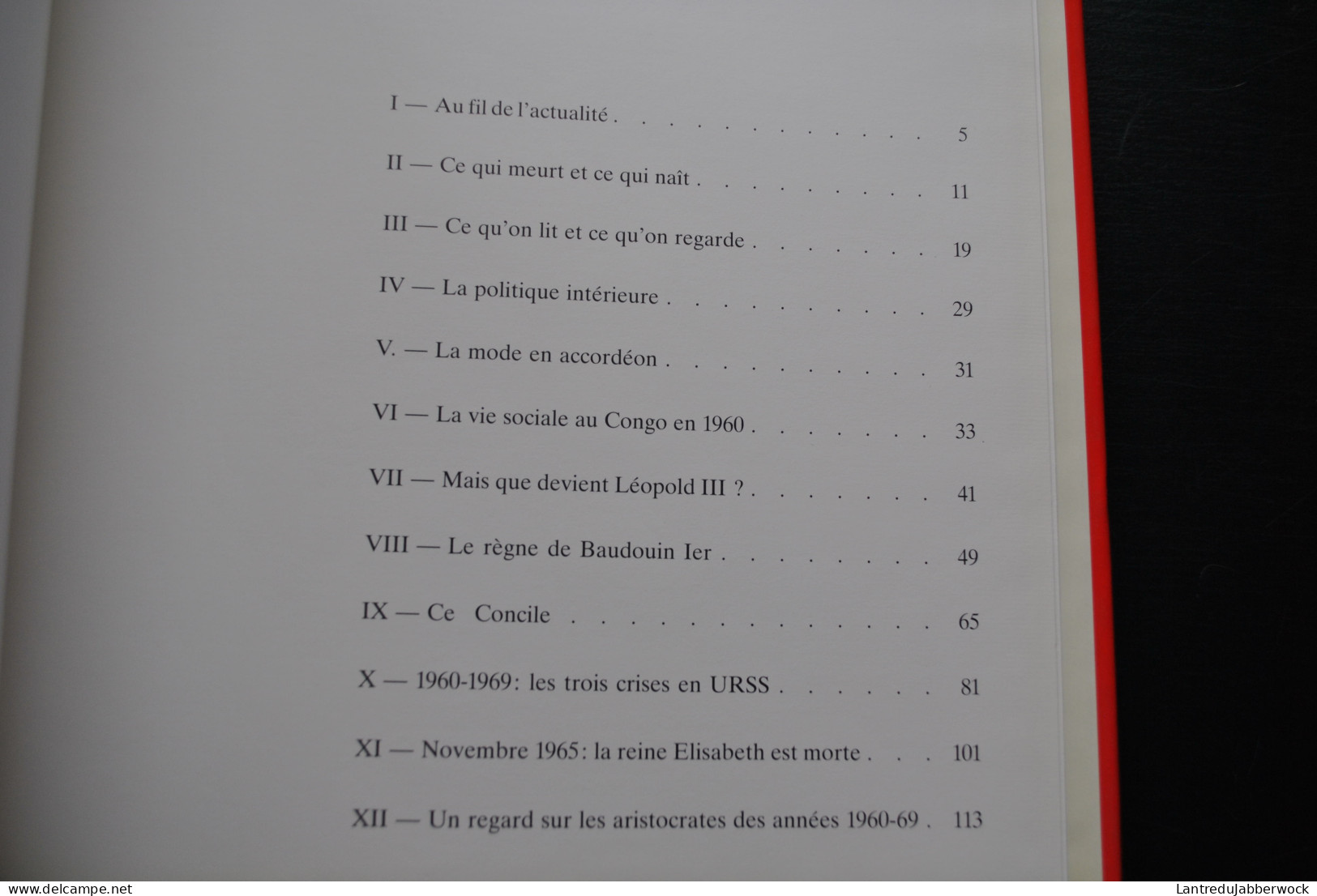 Jo GERARD BELGIQUE LES ANNEES 60 MEDDENS 1986 Régionalisme Congo Léopold III Concile Baudouin 1er Mort Reine Elisabeth  - Belgium