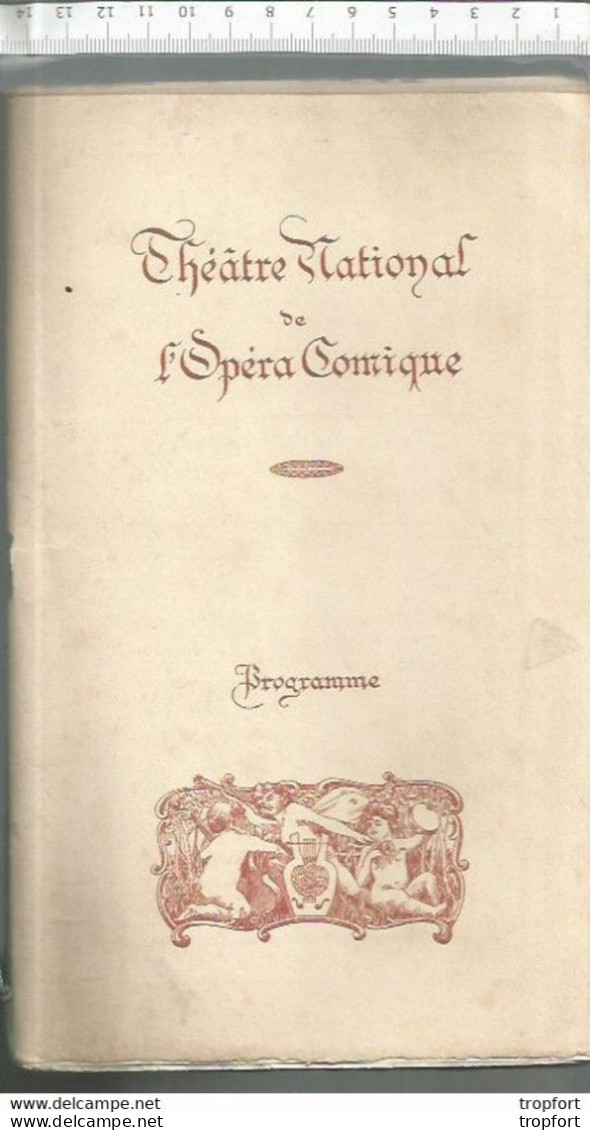 RT / Vintage Old French Theater Program 1911 / Programme Théâtre OPERA Vaisseau FANTOME Publicité MUCHA - Programs