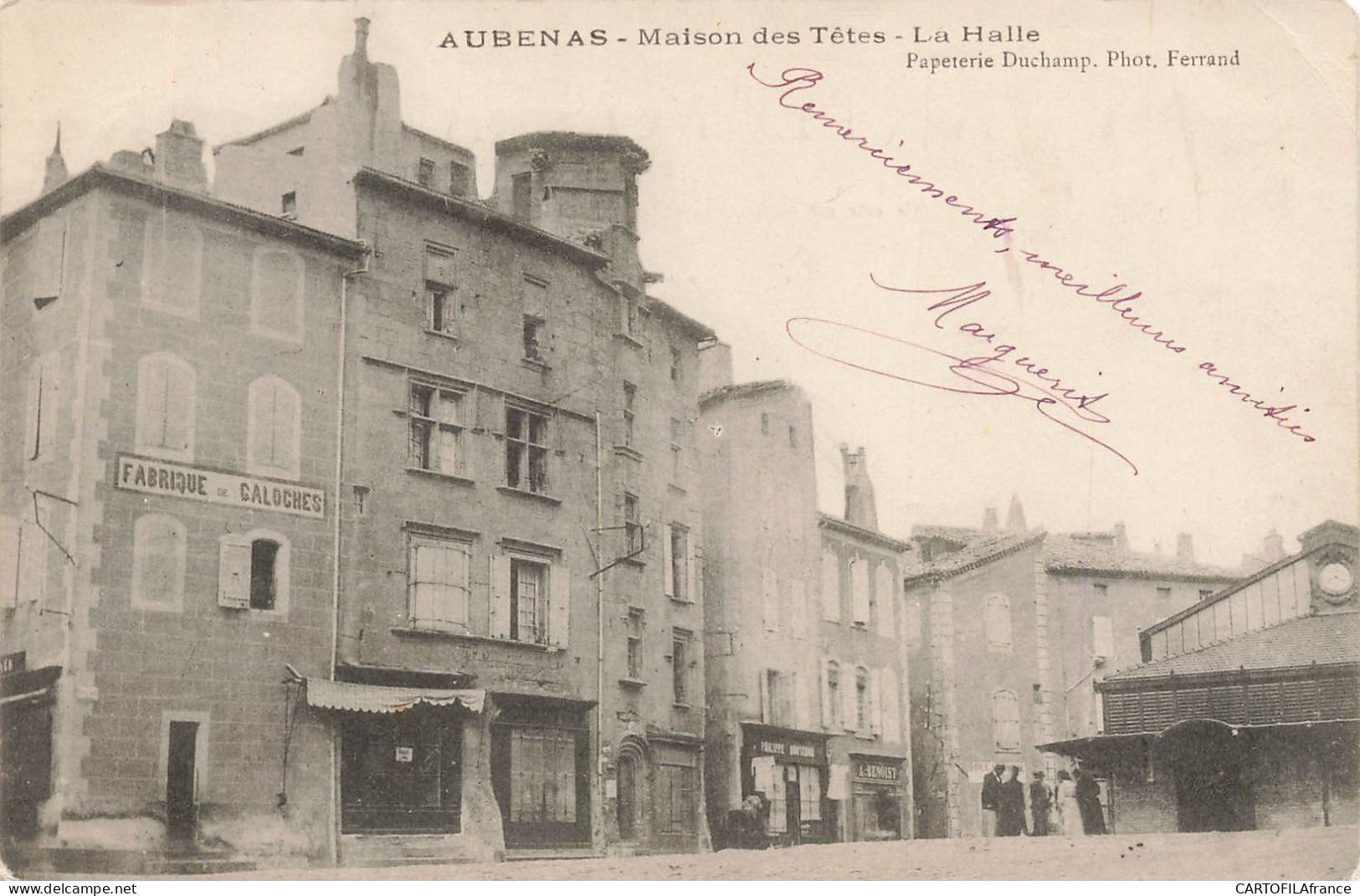 ARDECHE  AUBENAS Maison Des Têtes La Halle - Aubenas