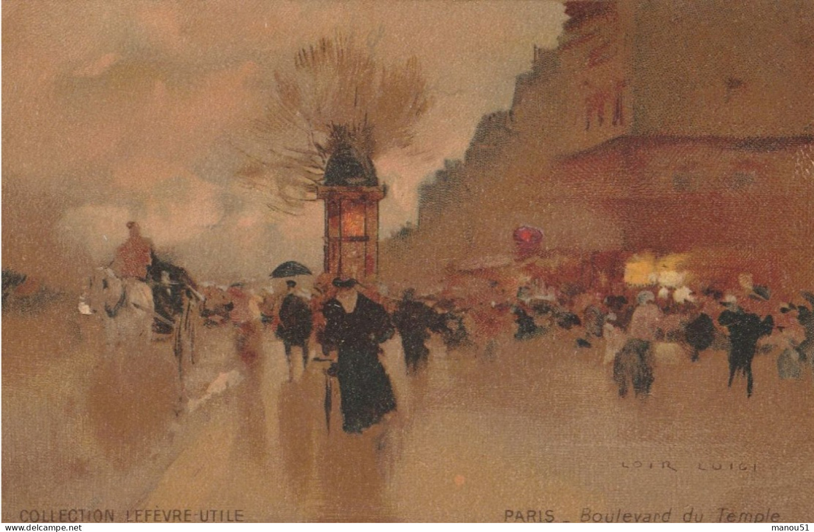 PARIS - Boulevard Du Temple - Collection Lefèvre Utile - Lots, Séries, Collections