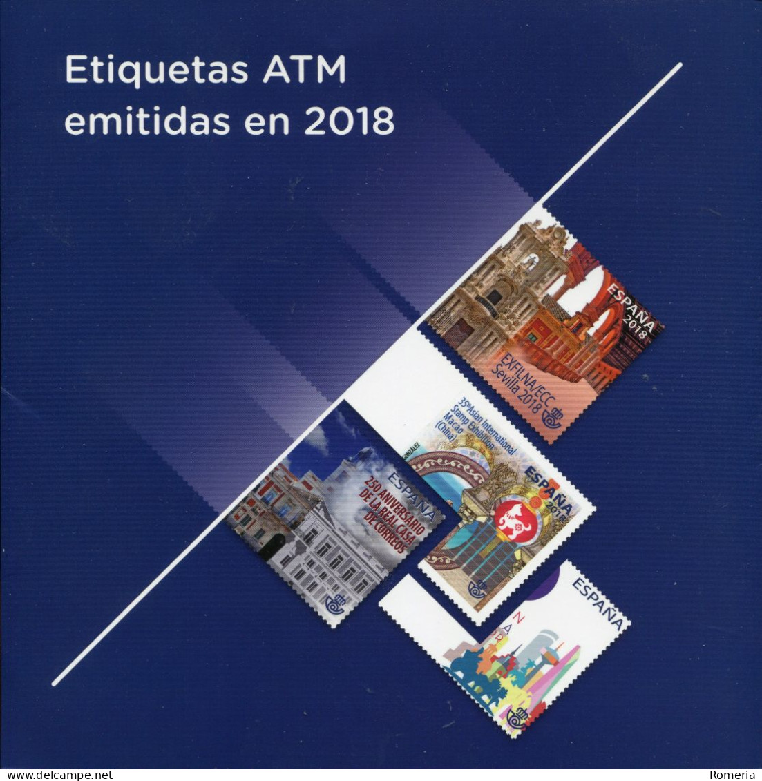 Espagne - 2018 - Les 8 émissions De L'année 2018 En Livret De Présentation - Numéro 2 - Timbres De Distributeurs [ATM]