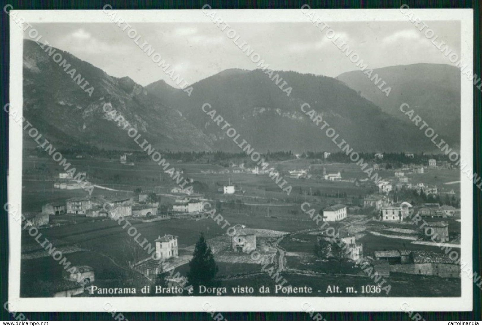 Bergamo Castione Della Presolana Bratto Dorga Foto Cartolina RT2759 - Bergamo