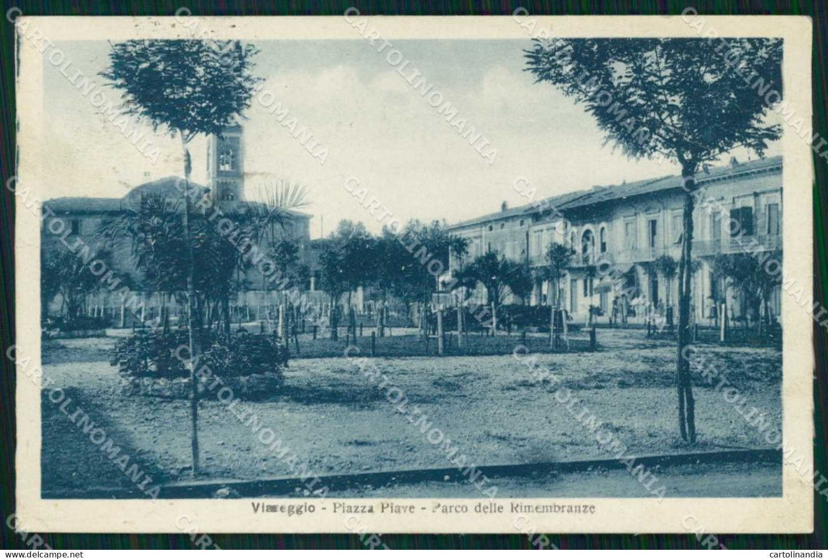 Lucca Viareggio Piazza Piave Parco Rimembranze Alterocca 79262 Cartolina RT1999 - Lucca