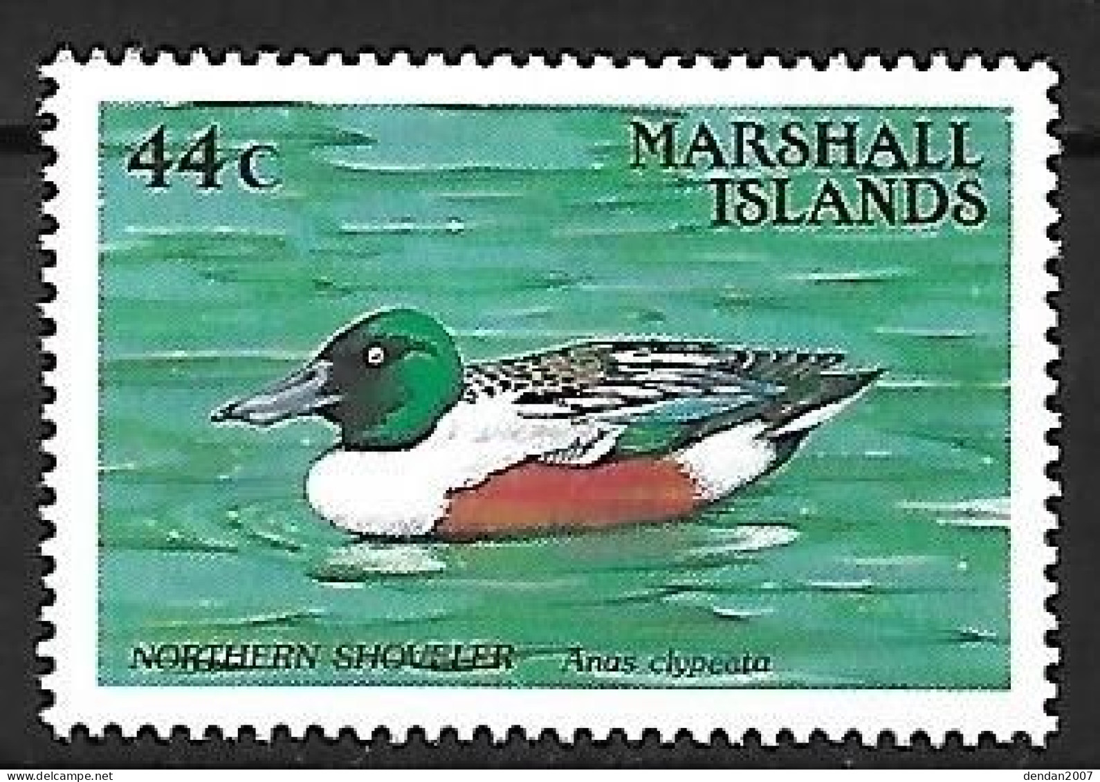 Marshall Islands - MNH ** 1988 :    Northern Shoveler -   Spatula Clypeata - Eenden