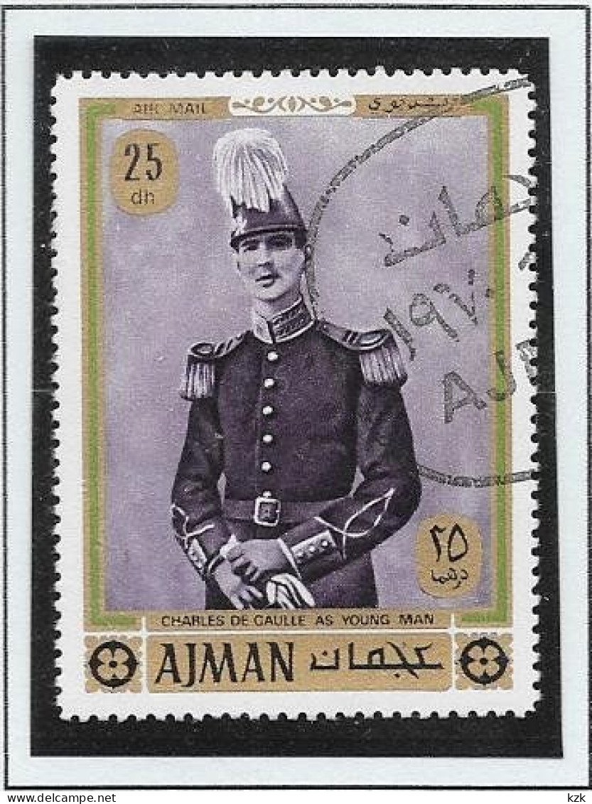08	17 107		Émirats Arabes Unis – AJMAN - De Gaulle (Generaal)