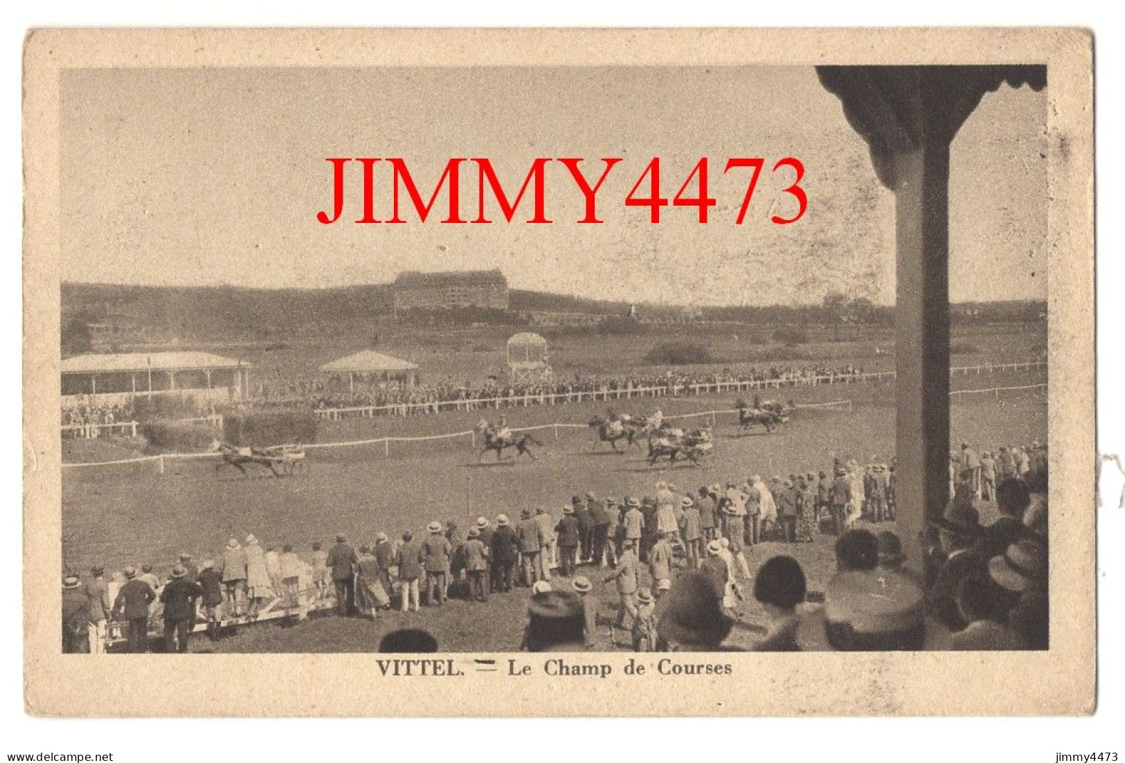 CPA - VITTEL - Le Champ De Courses ( Bien Animé ) Imp. Georges Lang  Paris - Vittel