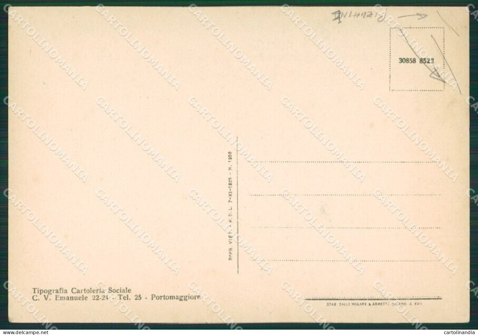 Ferrara Portomaggiore Balilla Fascismo PIEGHINA FG Cartolina ZK3859 - Ferrara