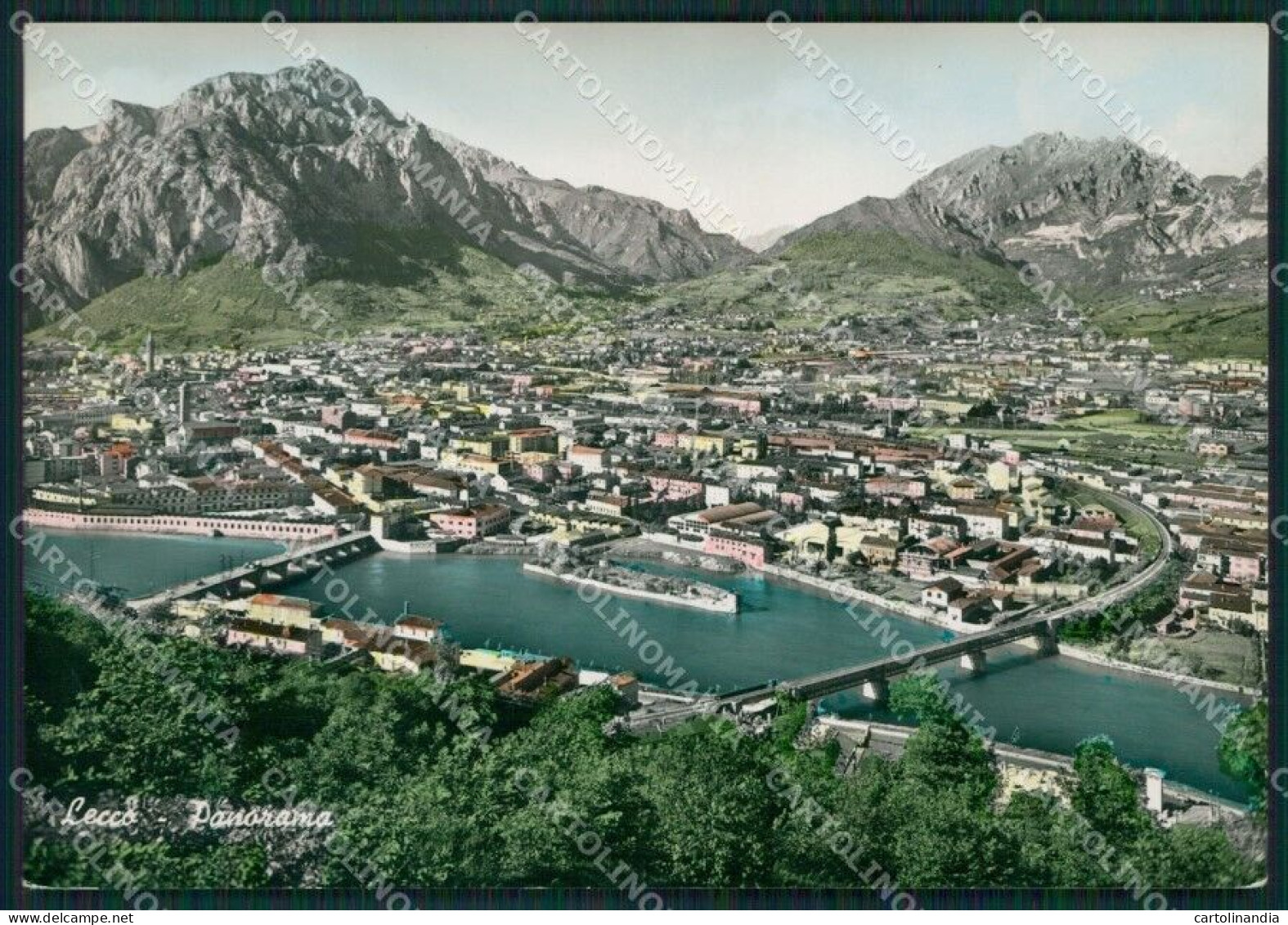 Lecco Città Lago Di Foto FG Cartolina KB3396 - Lecco