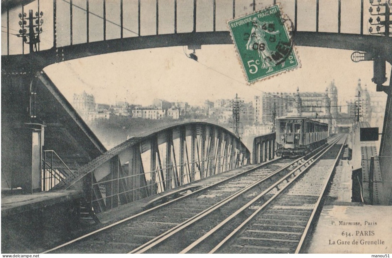 PARIS - La Gare De Grenelle - Pariser Métro, Bahnhöfe