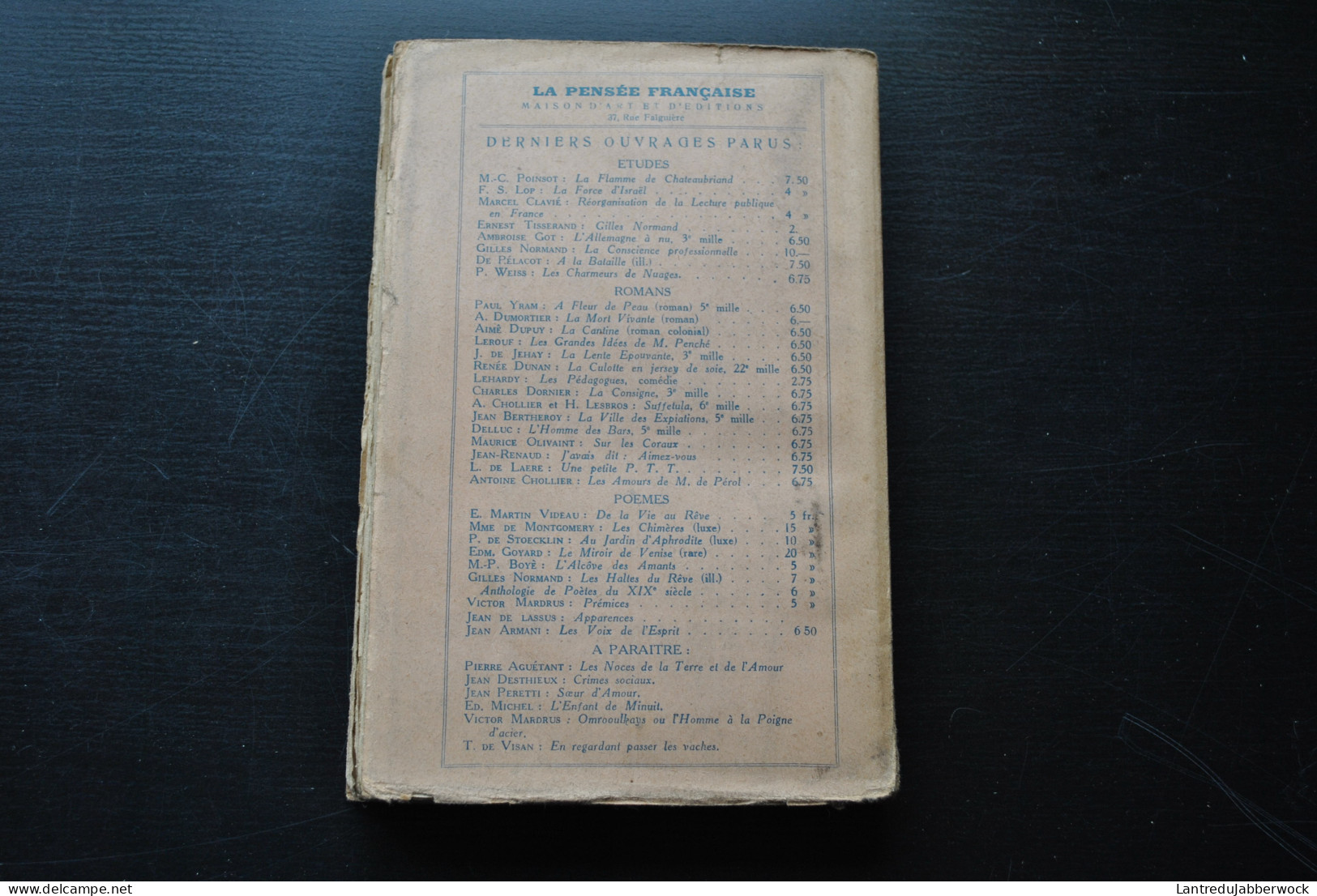 WEISS Pierre Les Charmeurs De Nuages La Pensée Française 1924 Aviation Guerre Aérienne Nancy Messins Avion Pilote - Guerre 1914-18