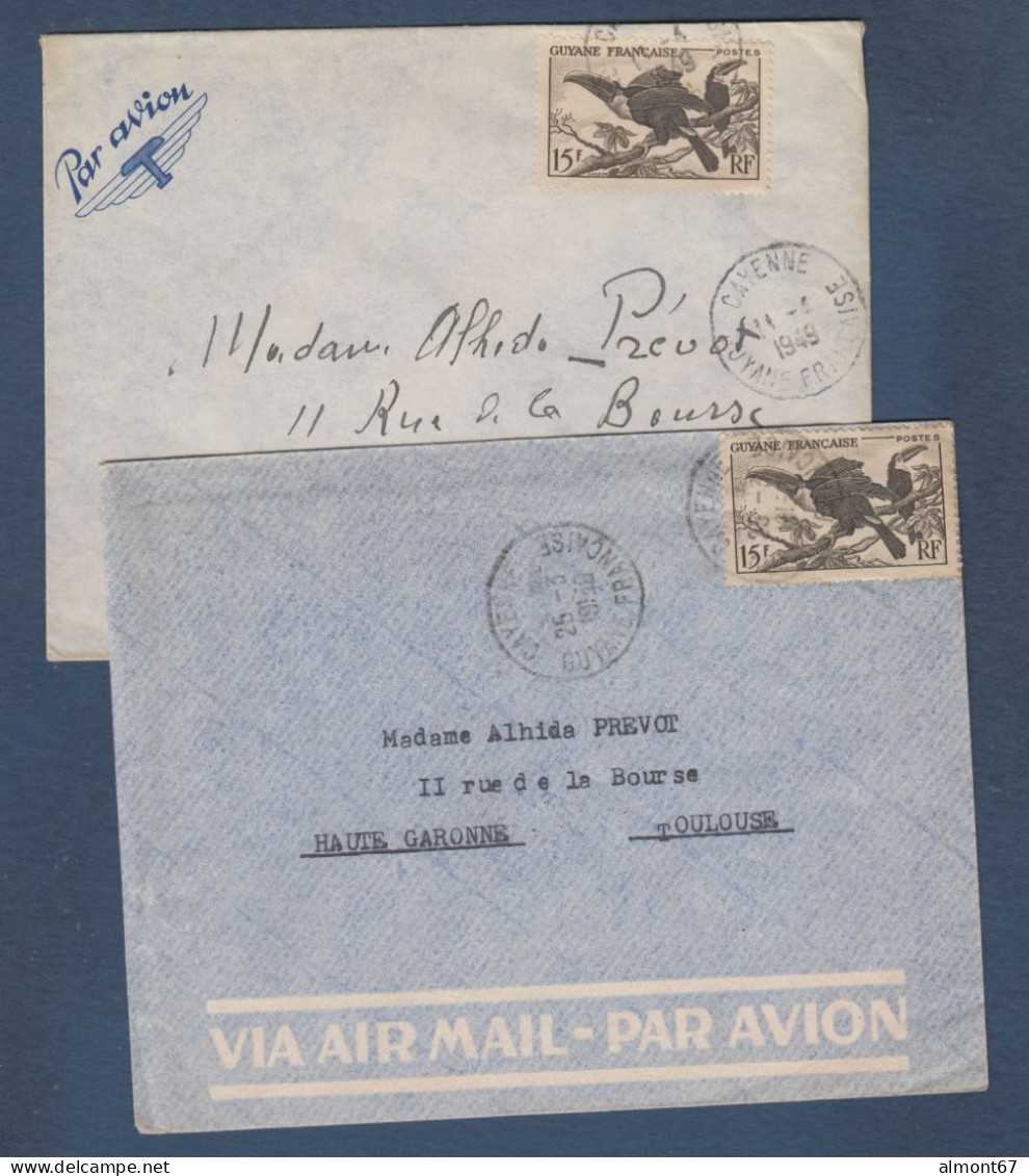 Guyane - 2 Enveloppes - Cartas & Documentos