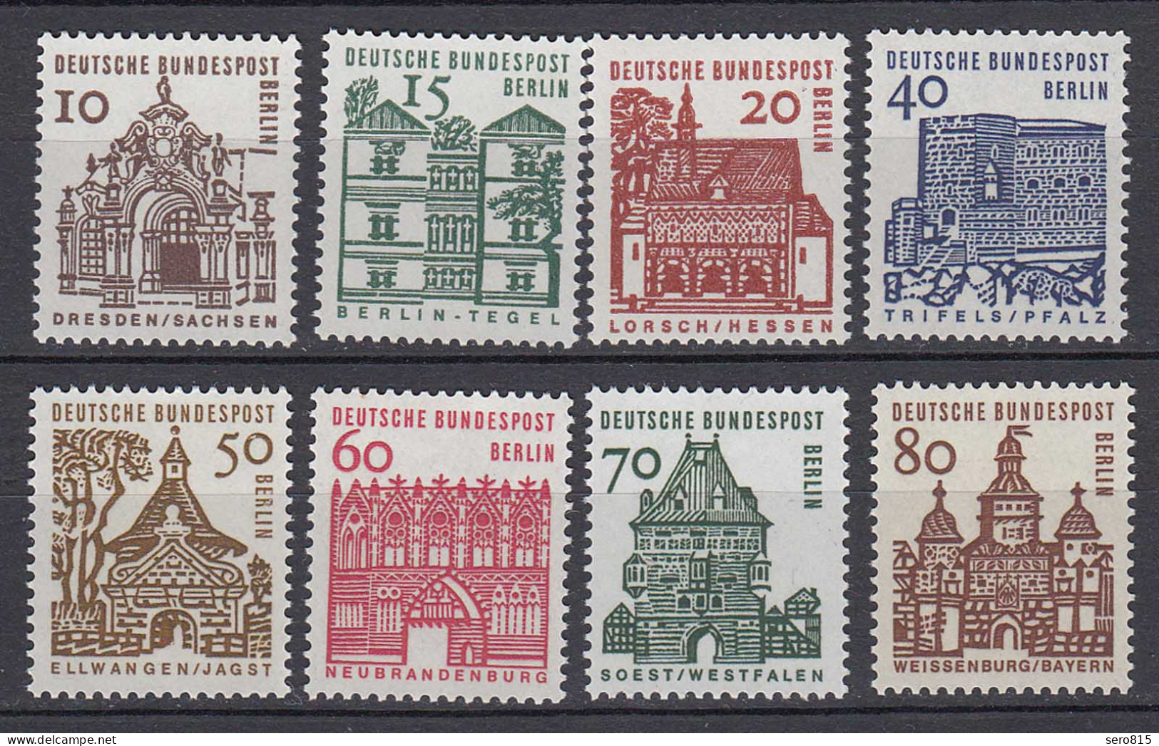 Germany - Berlin Stamps 1964 Michel 242-249 - Freimarken Bauwerke   (81017 - Other & Unclassified