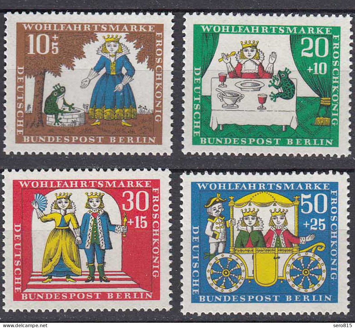 Germany - Berlin Stamps 1966 Michel 295-298 MNH Märchen Der Froschkönig   (81024 - Sonstige & Ohne Zuordnung