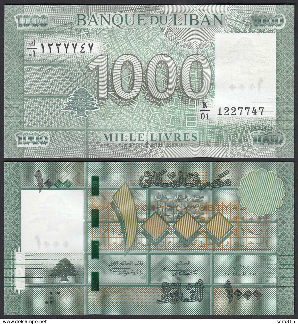 747 Libanon - Lebanon - 1000 Livres Pick 90 UNC (1)    (25483 - Sonstige – Asien