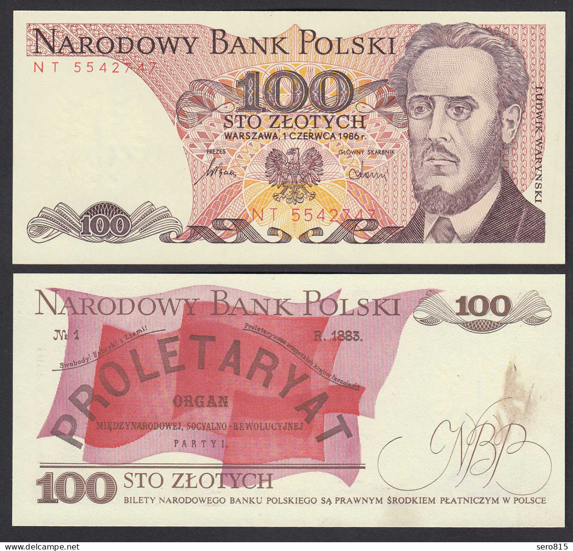 747 Polen - Poland 100 Zlotych Pick 143e UNC (1)    (25485 - Polen