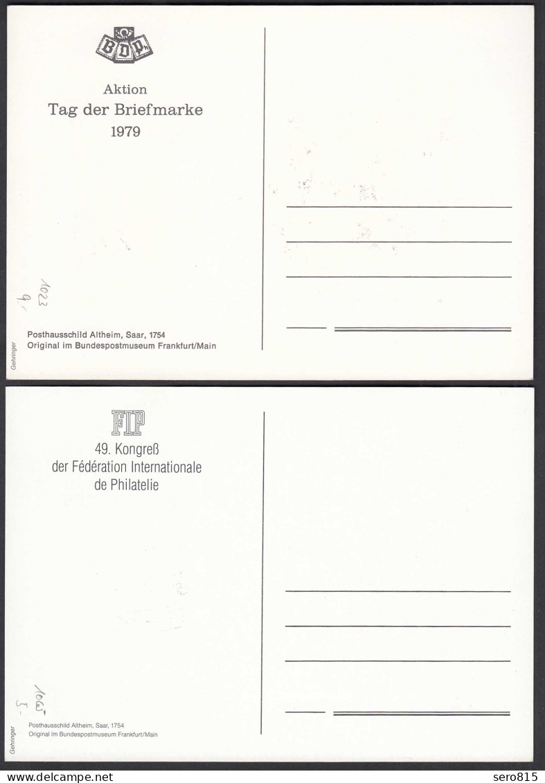 BRD BUND Maximumkarten Mi.1023 + 1065 1979 + 1980  (25975 - Other & Unclassified