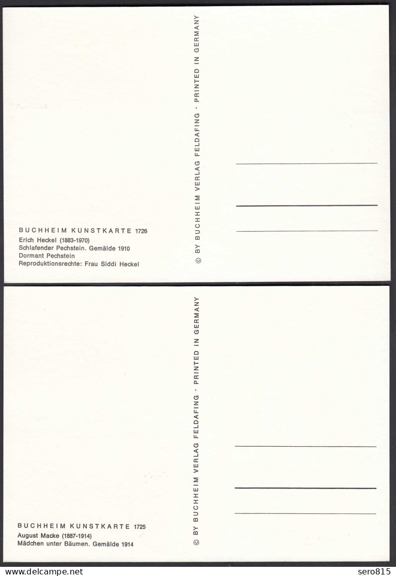 BRD BUND Maximumkarten Mi.816/17 Expressionismus II 1974  (25939 - Sonstige & Ohne Zuordnung