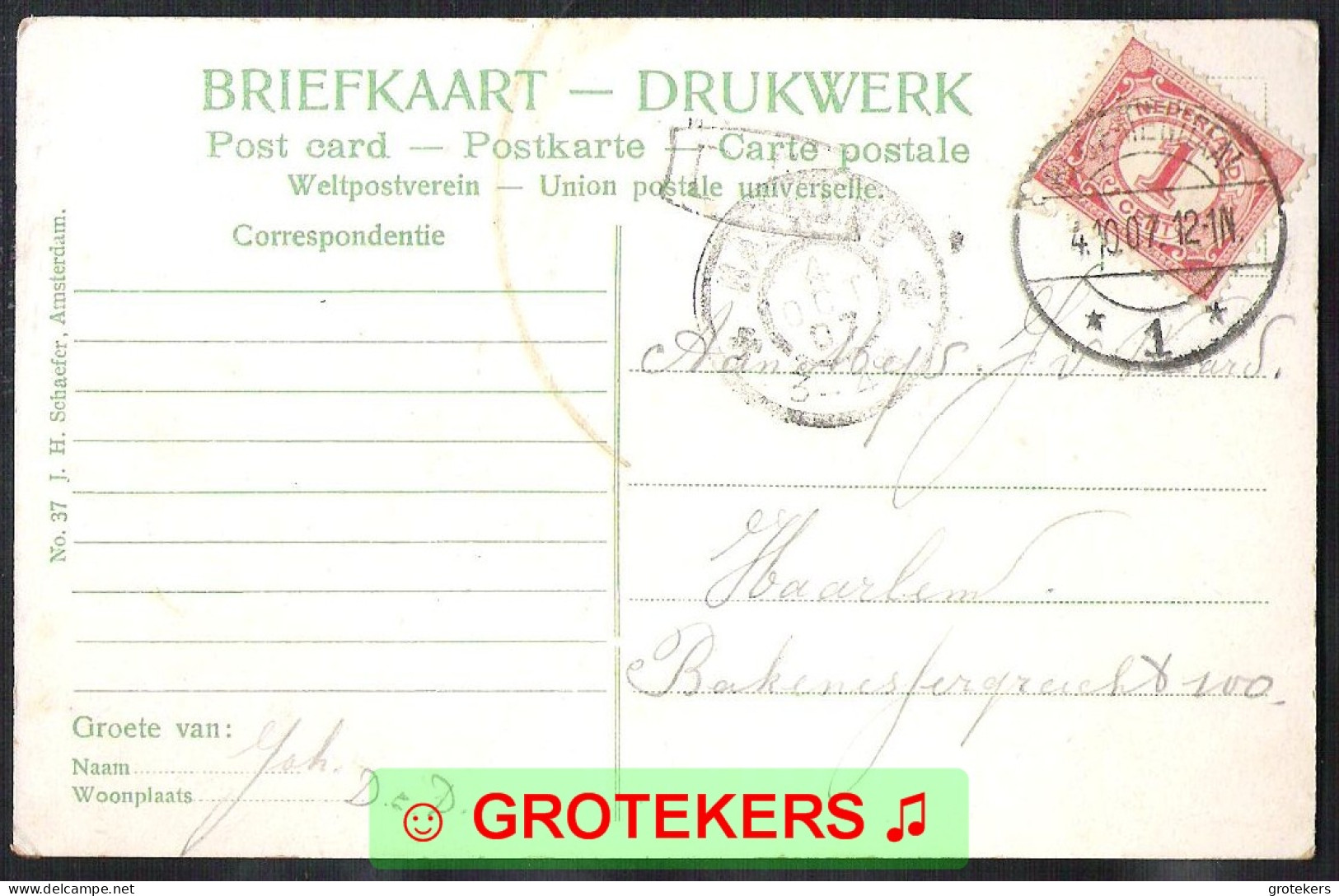 SNEEK Waterpoort 1907 - Sneek