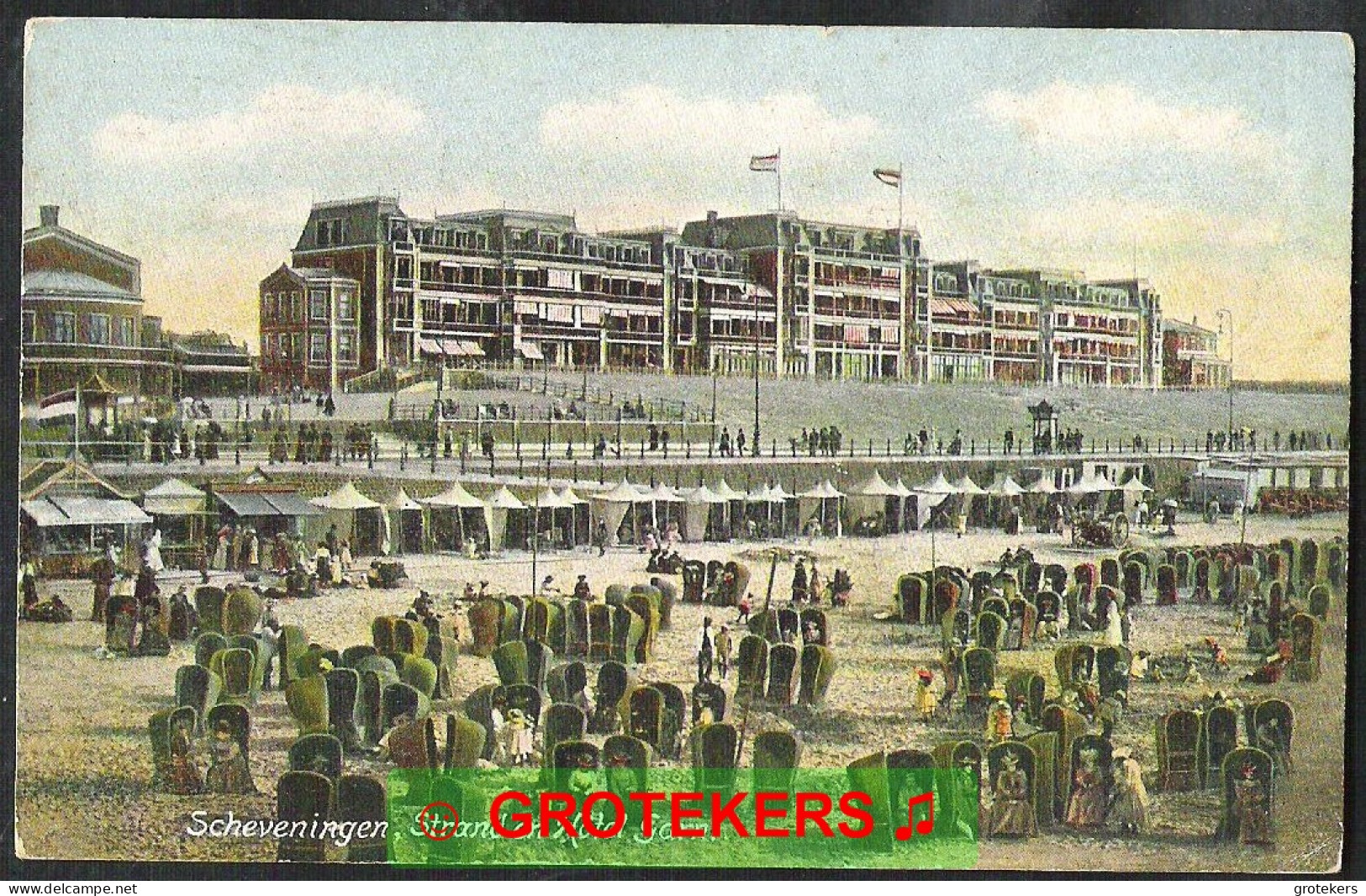 SCHEVENINGEN 4 Kaarten -Strand En Hotel Garni 1907-Panorama Pier 1938-strandleven Onder De Pier 1907-pier En Stormzee  - Scheveningen