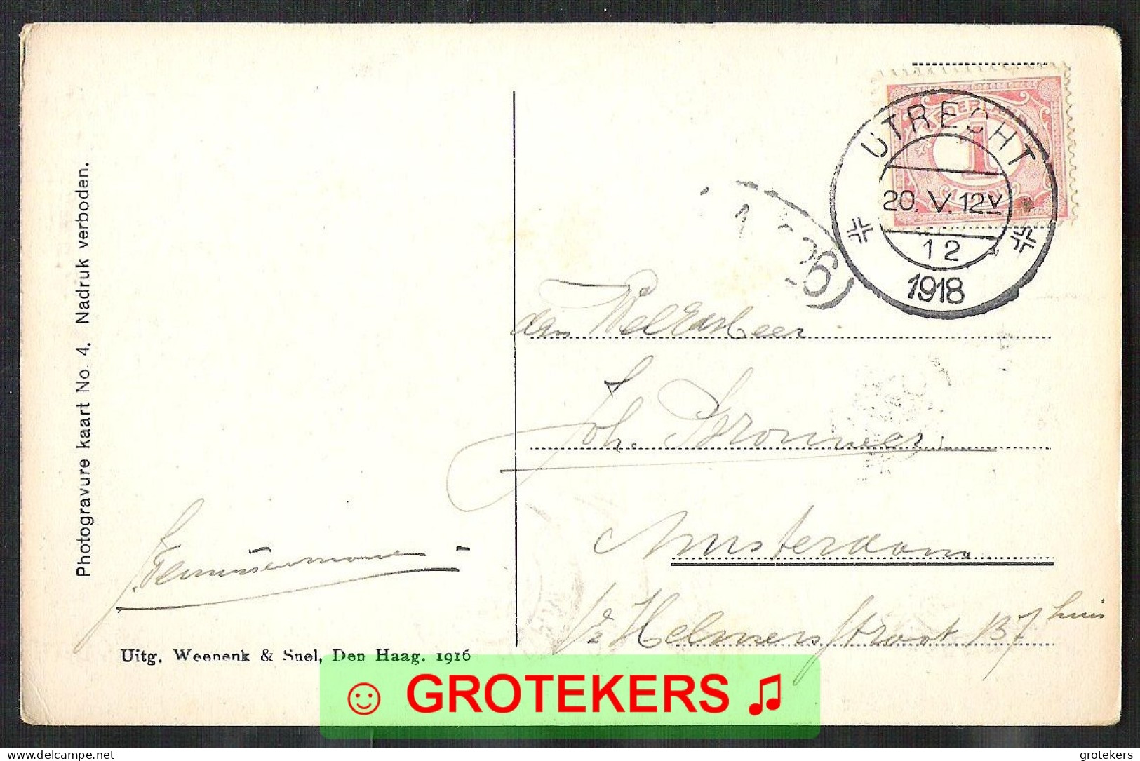 UTRECHT 4 Kaarten Tussen 1906 En 1913 - Utrecht