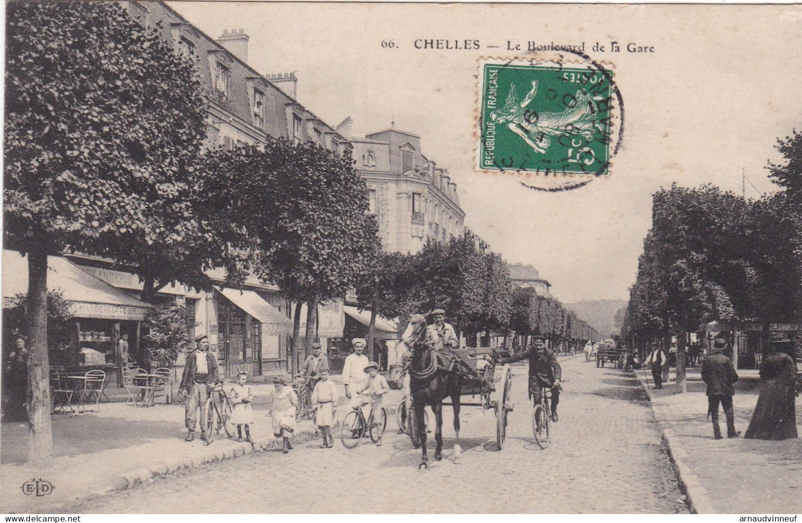 77-CHELLES LE BOULEVARD DE LA GARE - Chelles