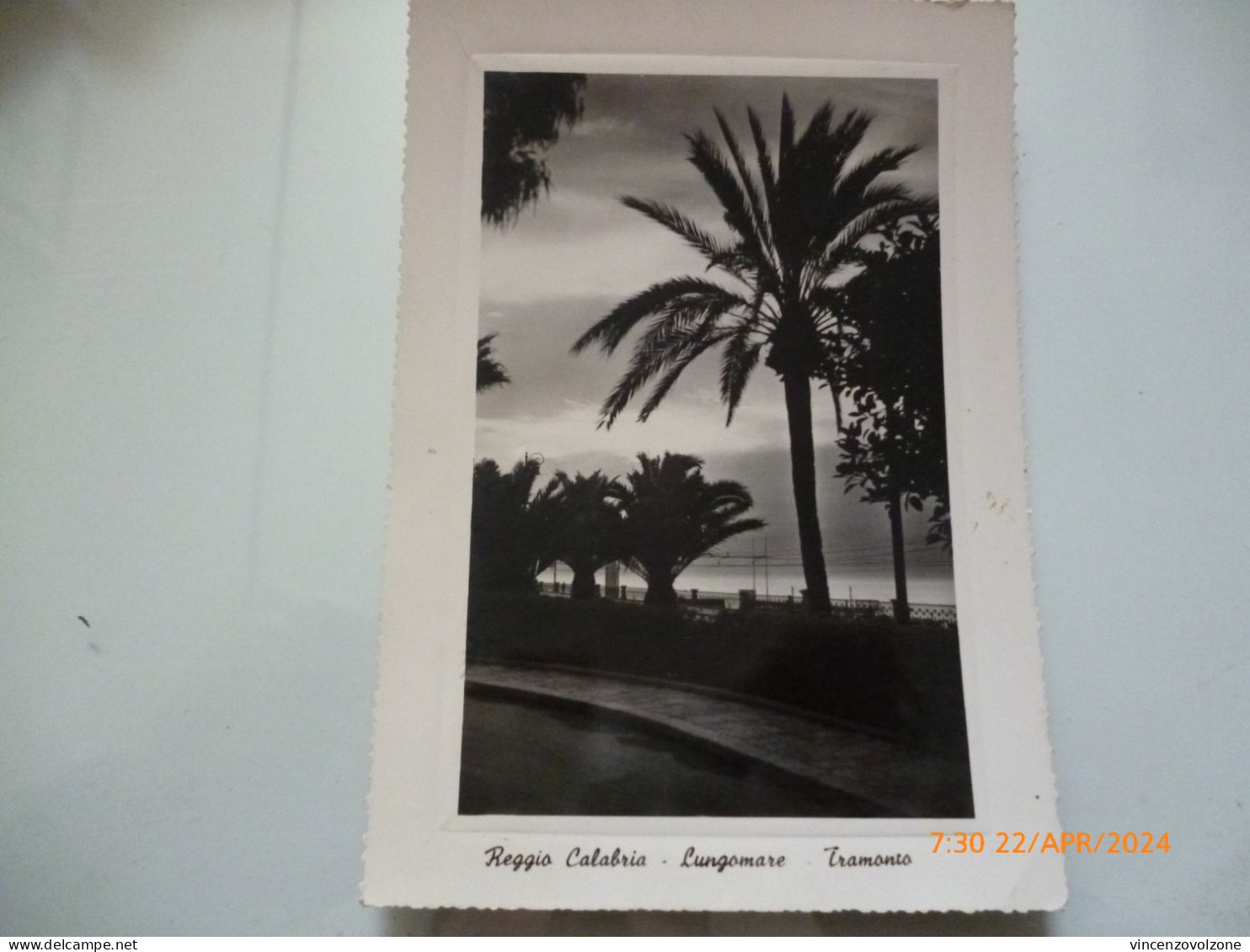 Cartolina Viaggiata "REGGIO CALABRIA Lungomare - Tramonto" 1949 - Reggio Calabria