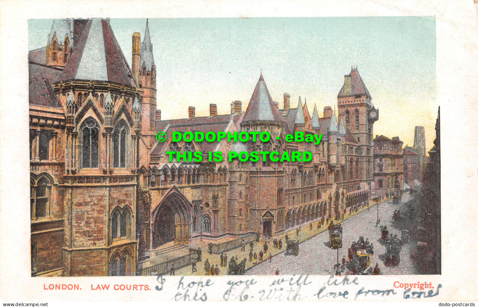 R462237 London. Low Courts. Postcard - Sonstige & Ohne Zuordnung