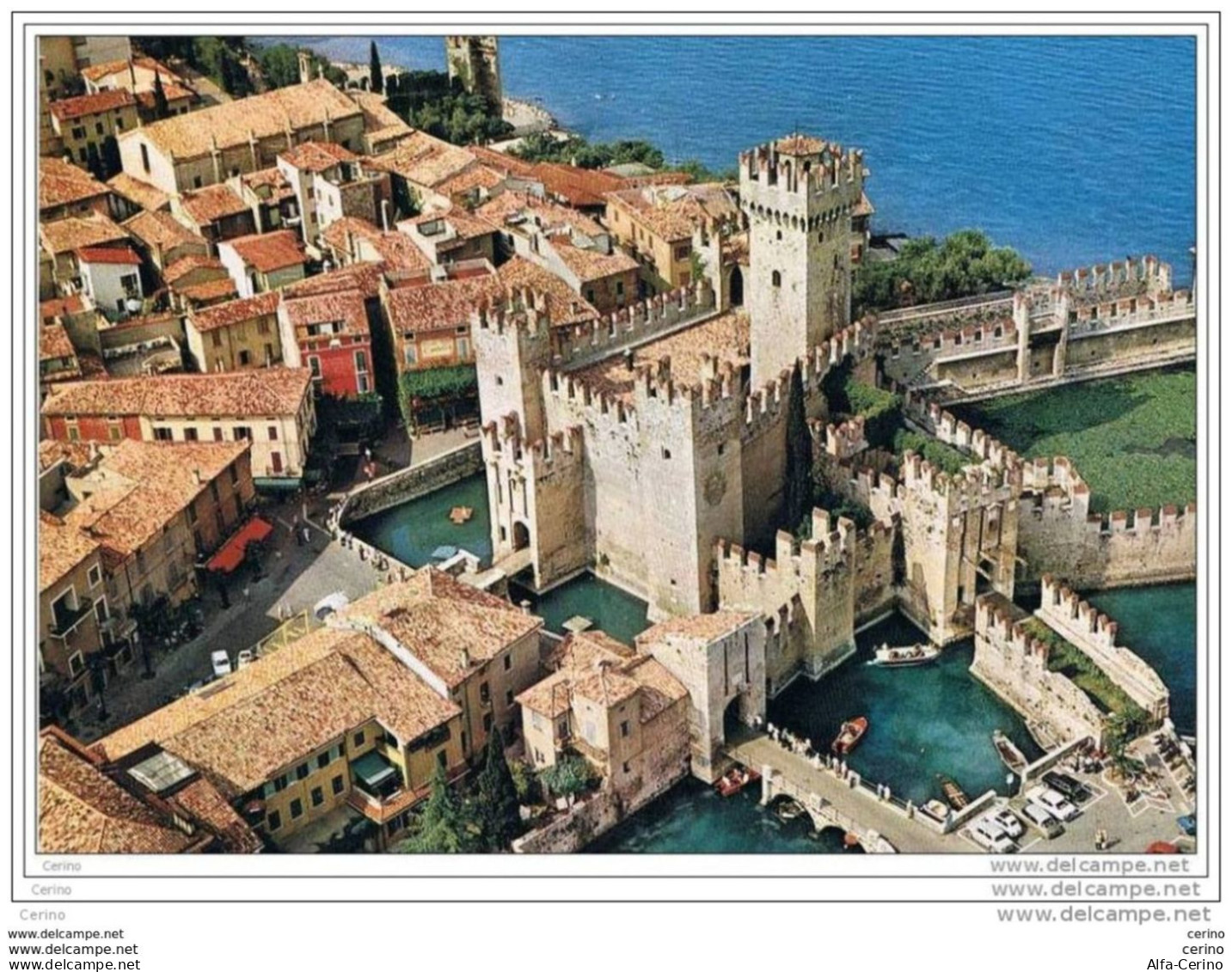 SIRMIONE (VR):  VEDUTA  AEREA  DEL  CASTELLO  -  FG - Castles