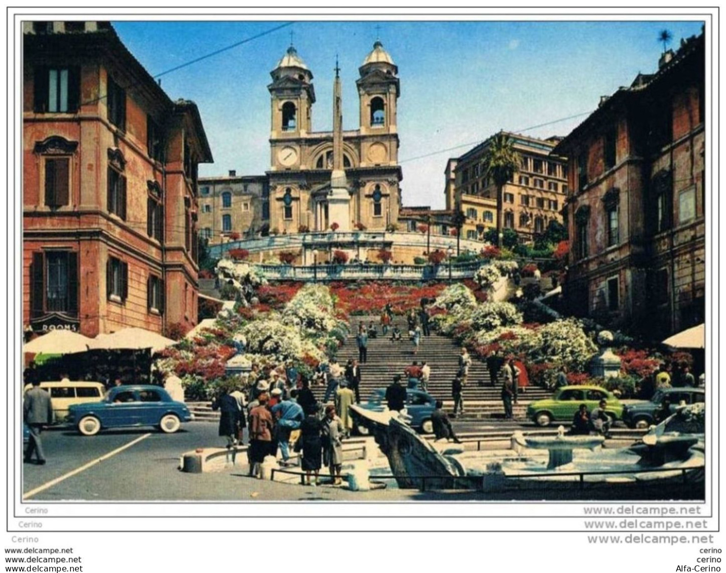 ROMA:  TRINITA' DEI  MONTI  -  PER  LA  SVIZZERA  -  FG - Places & Squares