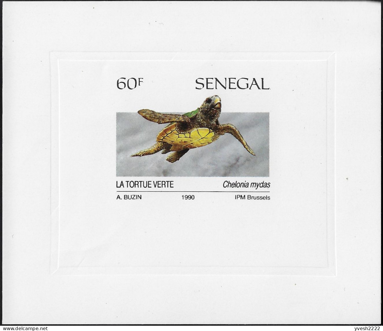 Sénégal 1991 Y&T 894 à 897, Feuillets De Luxe. Dessins D'André Buzin. Reptiles. Python De Seba, Tortue Verte, Crocodile - Altri & Non Classificati