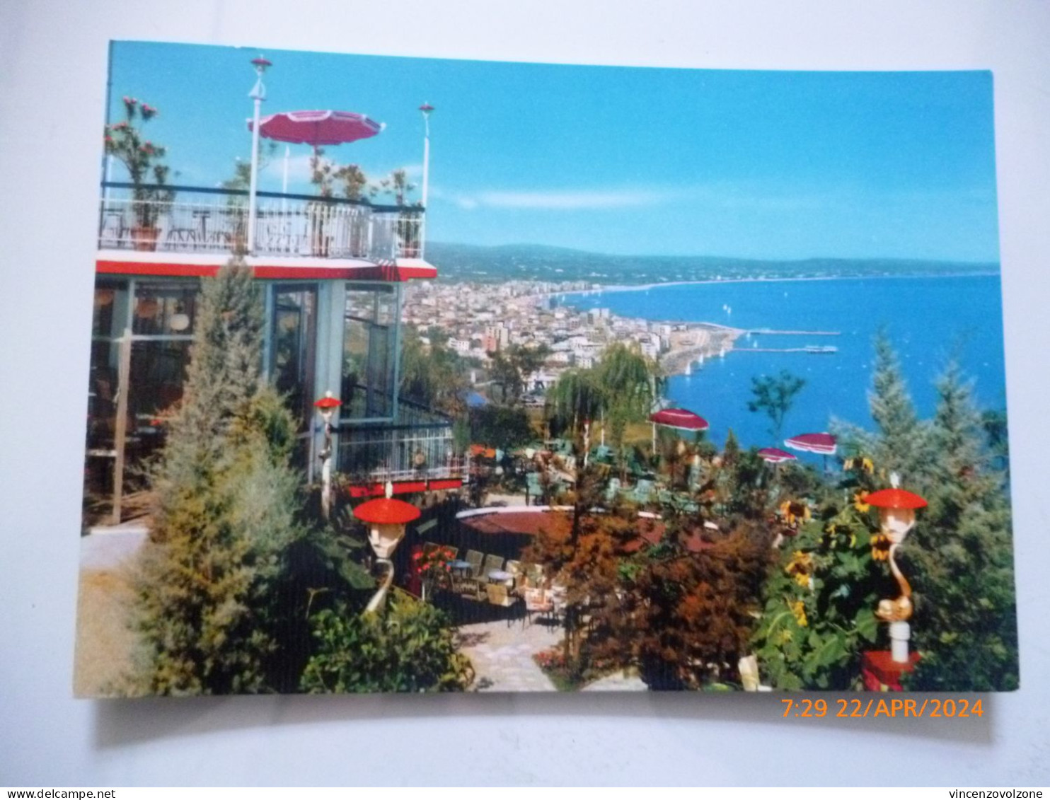 Cartolina Viaggiata "RIVIERA ADRIATICA Panorama Dal Monte Gabicce" 1965 - Pesaro