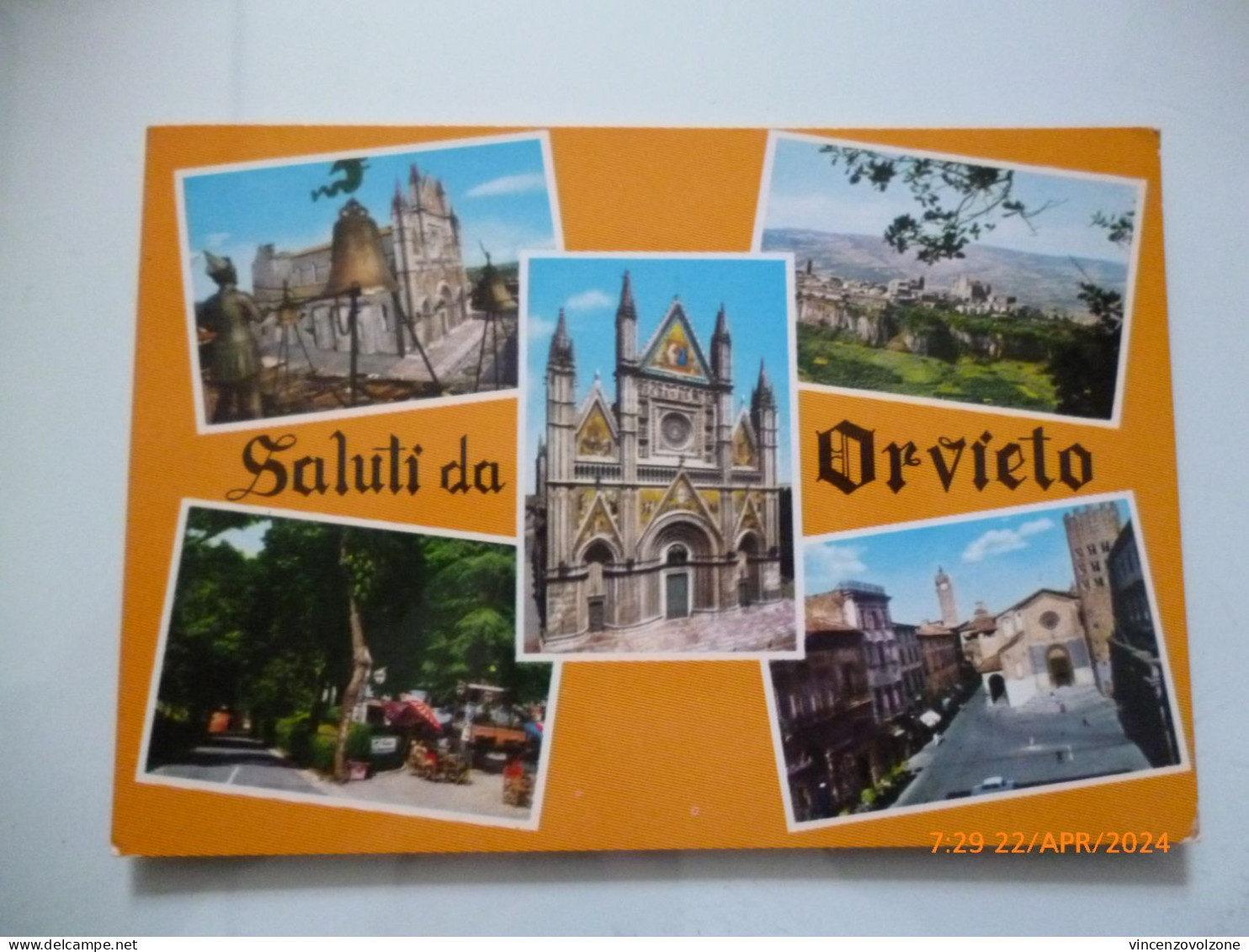 Cartolina Viaggiata "Saluti Da Orvieto" Vedutine 1980 - Terni