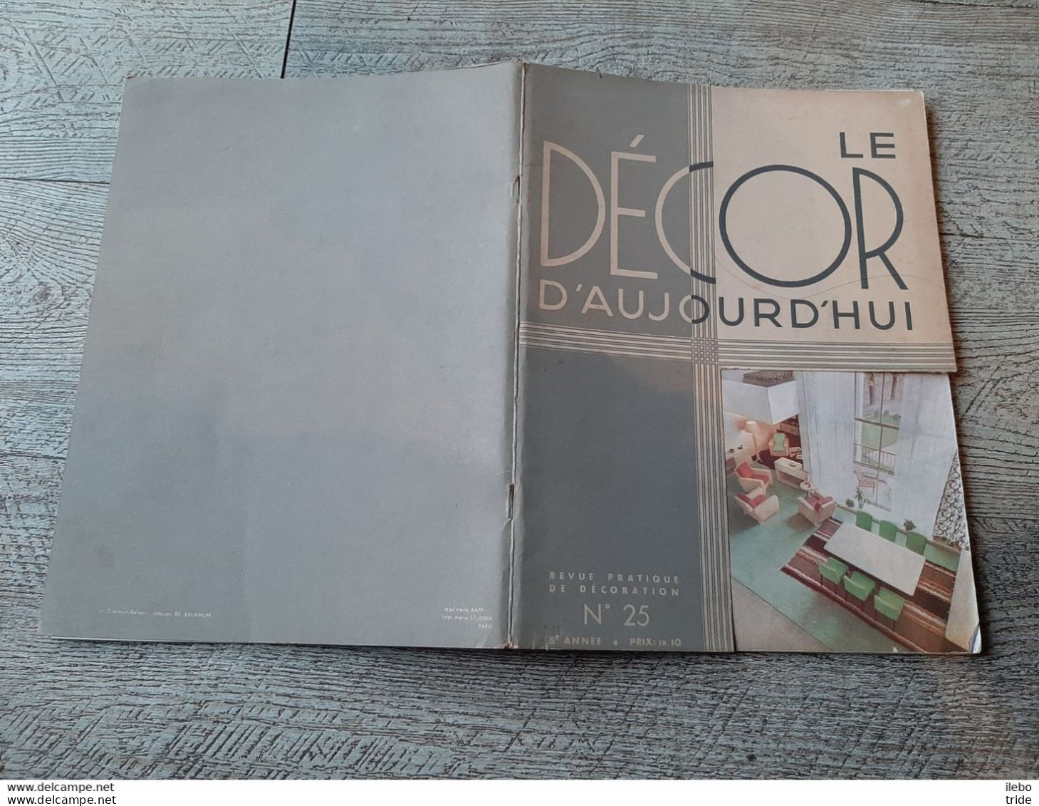 Revue N°25 Décor D'aujourd'hui 1937 Art Décoratif Mobilier Exposition 1937 Chambre Doumergue - Haus & Dekor