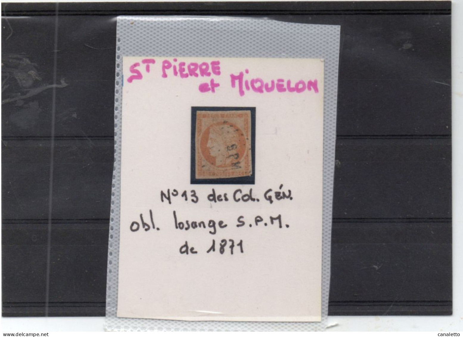 ST PIERRE & MIQUELON N°10 - Used Stamps