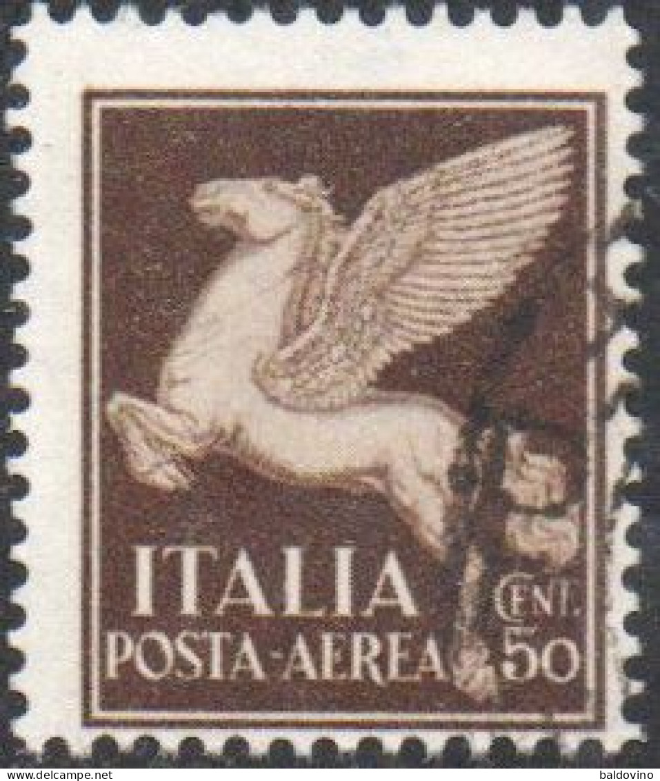 Italia Regno 1930/32 Posta Aerea 50c. - 1 E 2 £. - Posta Aerea